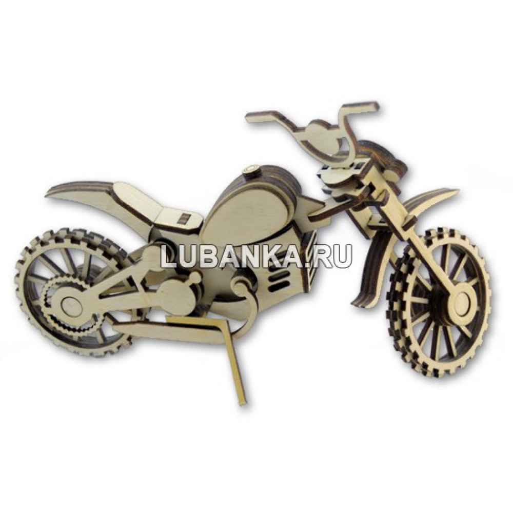 Сборная деревянная модель «Мотоцикл Кросс»