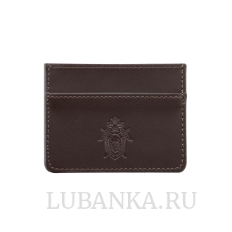 Картхолдер двухсторонний СКР темно коричневый