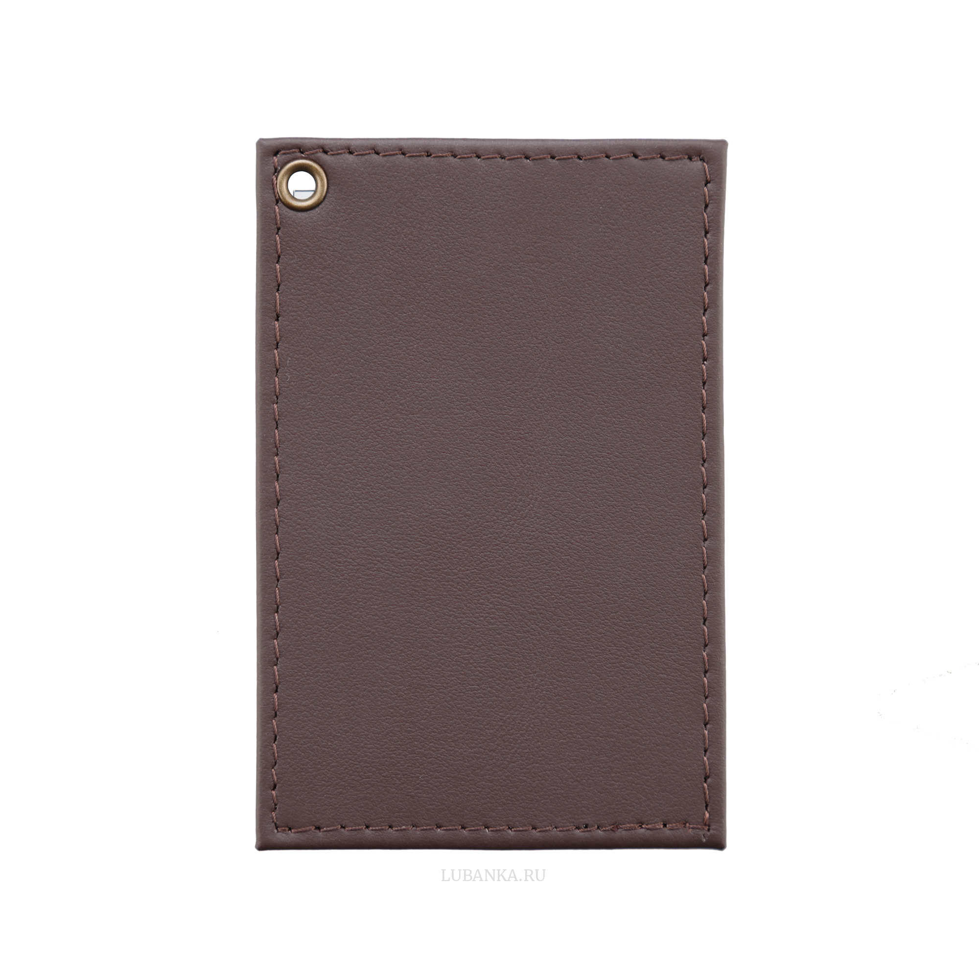 Картхолдер односторонний без символики коричневый