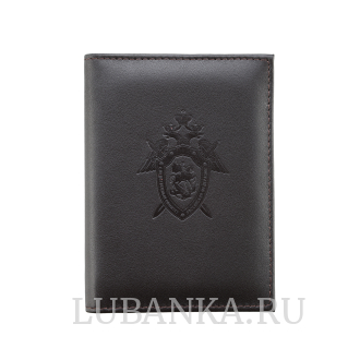 Обложка для автодокументов СКР с картхолдером коричневая