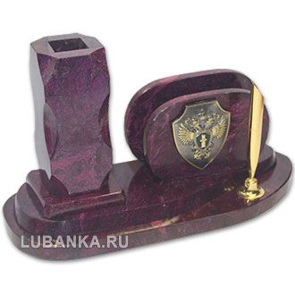 Настольный набор для руководителя «Прокуратура» из камня